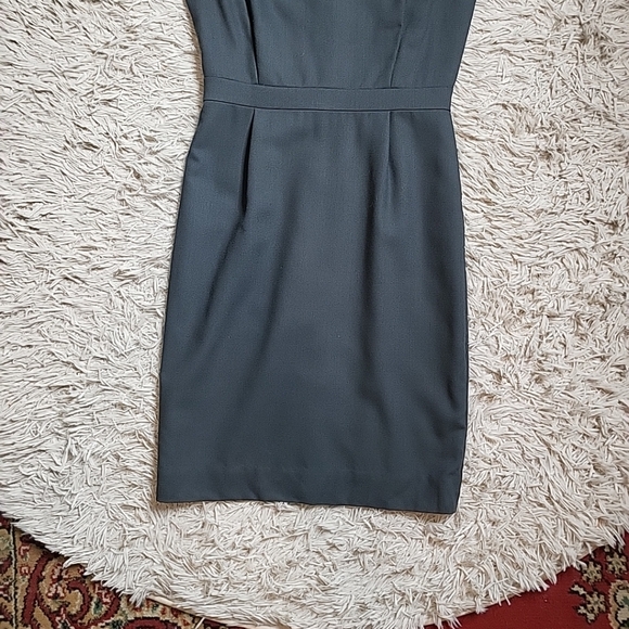 Womens J.Crew Work Dress Wool Business Career Office Siren Chic Charcoal Gray 2 - Picture 4 of 9